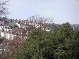 Close up of Round Hill from Woodvale