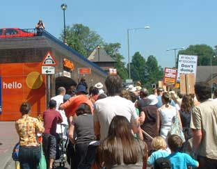 44 tonne truck protest march