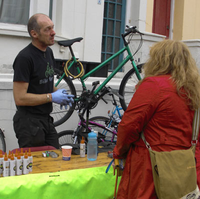 Doctor Bike delivers the prognosis on one of his patients